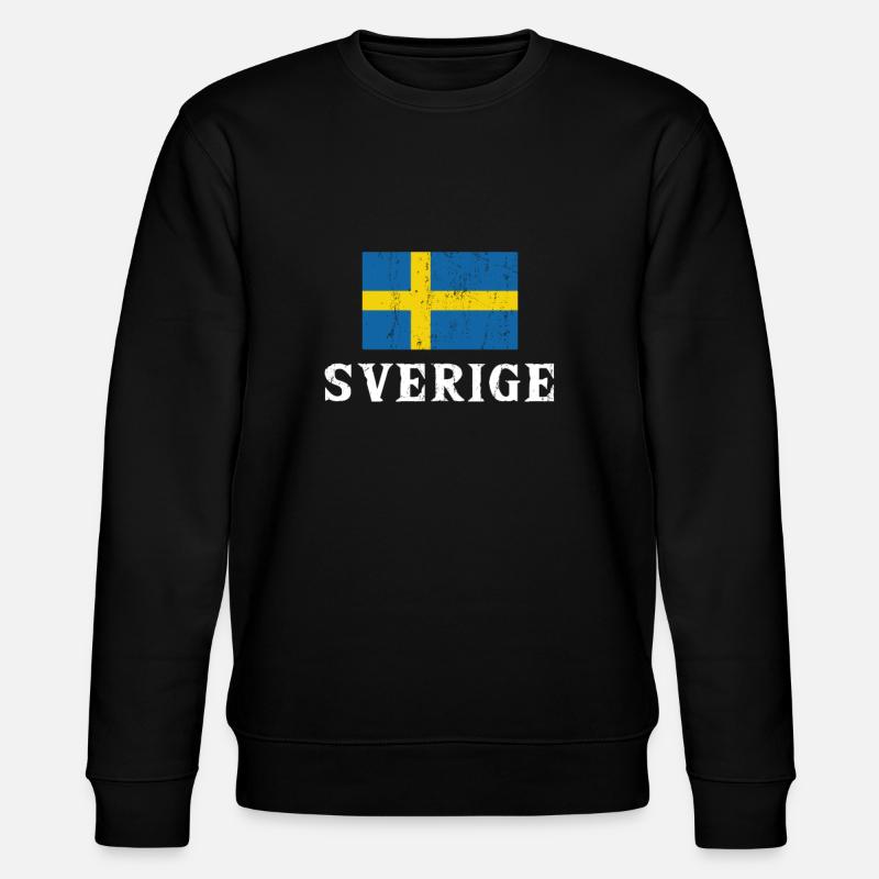 Schweden - Stanley/Stella Unisex Bio-Sweatshirt CHANGER  - Schwarz