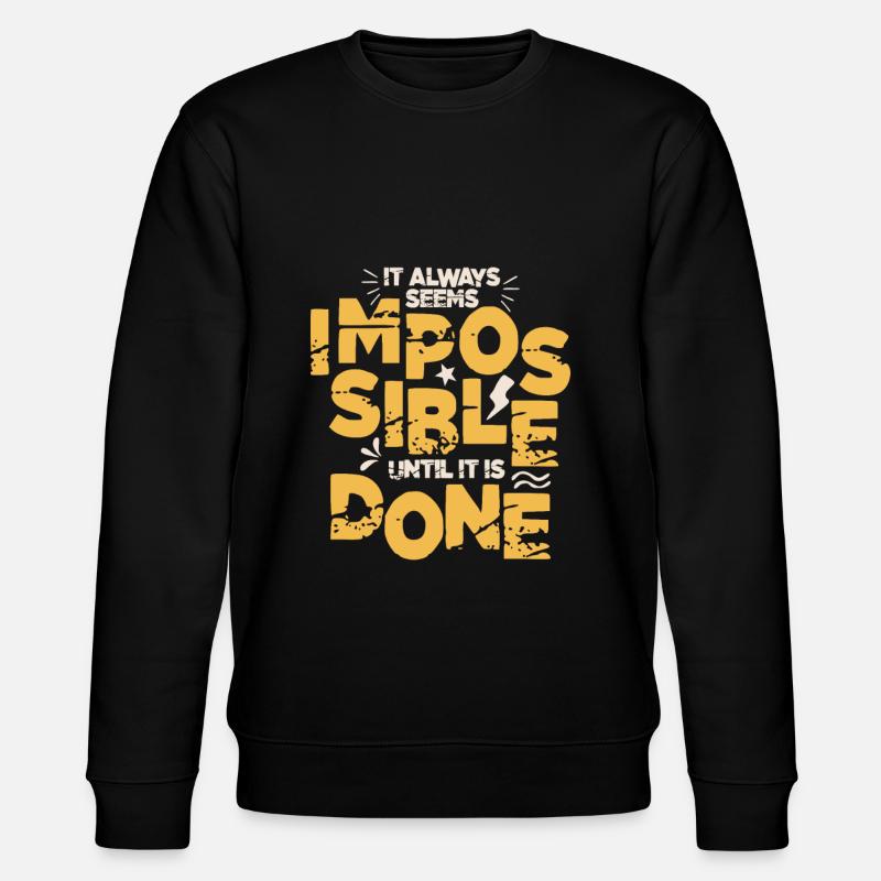 Énonciations de motivation - Sweat bio CHANGER Stanley/Stella Unisexe - noir