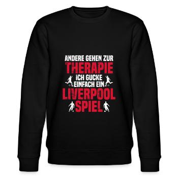 Liverpool - Stanley/Stella Unisex Bio-Sweatshirt CHANGER  - Schwarz - Vorne - Nik (191cm) & Marisol (170cm)
