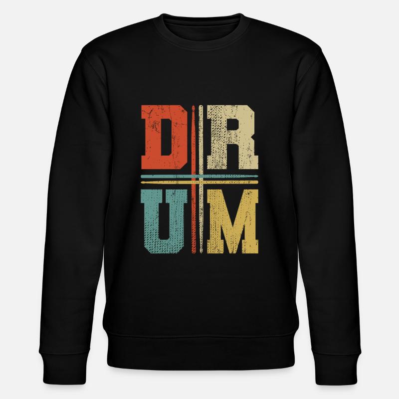 Drums - Stanley/Stella CHANGER Unisex Organic Sweatshirt - black