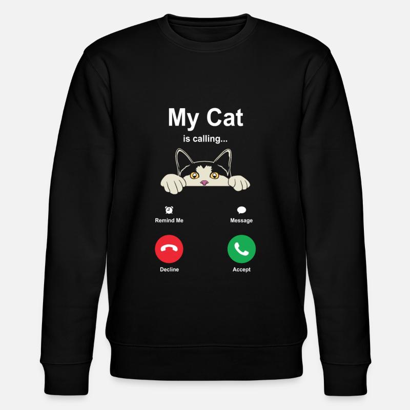 chat - Sweat bio CHANGER Stanley/Stella Unisexe - noir