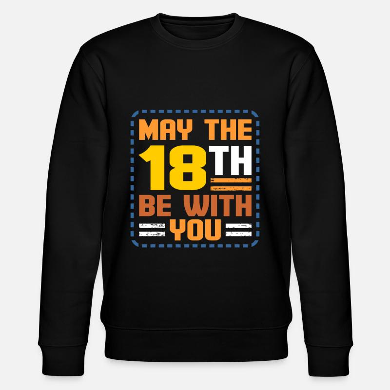 18e anniversaire - Sweat bio CHANGER Stanley/Stella Unisexe - noir