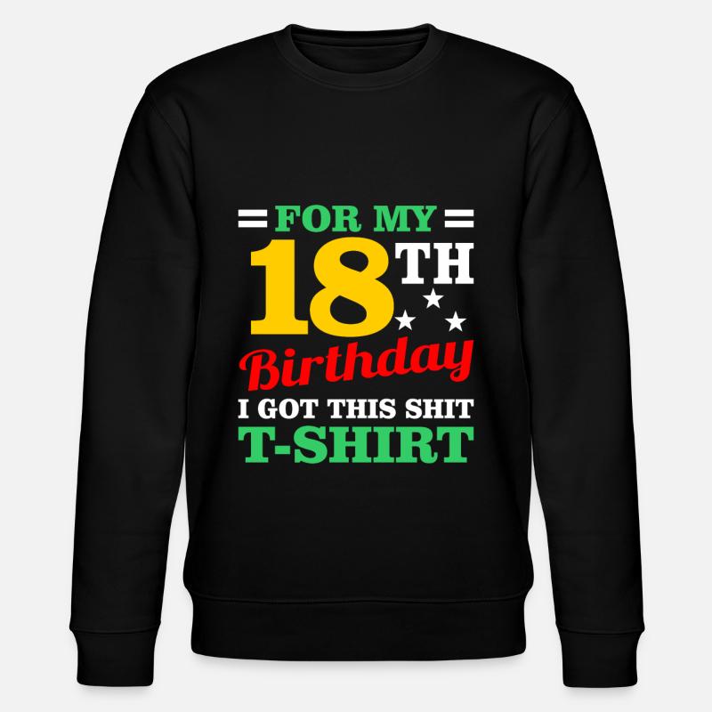 18 ans - Sweat bio CHANGER Stanley/Stella Unisexe - noir