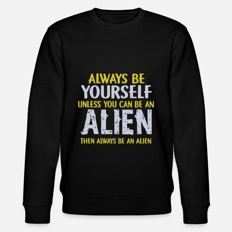 Alien - Stanley/Stella Unisex Bio-Sweatshirt CHANGER  - Schwarz