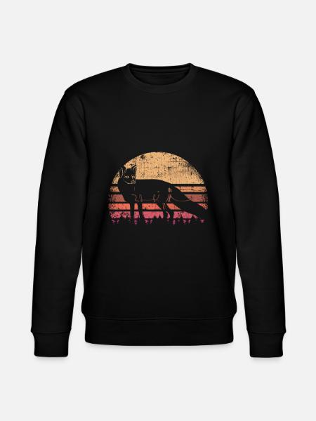 fox - Stanley/Stella CHANGER Unisex Organic Sweatshirt - black