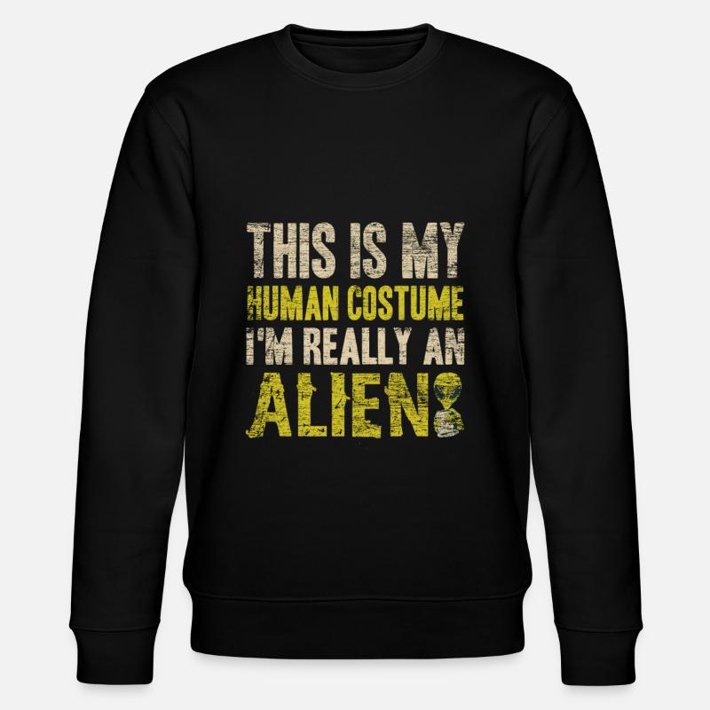 Costume d'extraterrestre - Sweat bio CHANGER Stanley/Stella Unisexe - noir