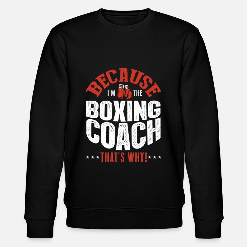 Boxer Coach - Stanley/Stella Unisex Bio-Sweatshirt CHANGER  - Schwarz
