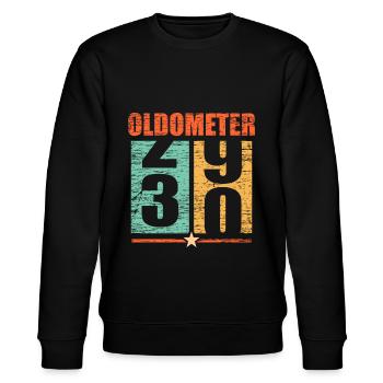 30. Geburtstag - Stanley/Stella Unisex Bio-Sweatshirt CHANGER  - Schwarz - Vorne - Nik (191cm) & Marisol (170cm)