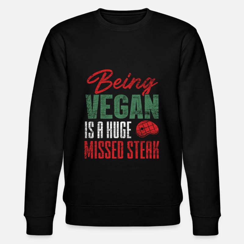 Grillen Steak - Stanley/Stella Unisex Bio-Sweatshirt CHANGER - Schwarz