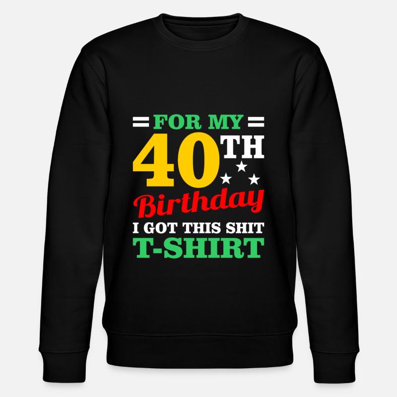 40e anniversaire - Sweat bio CHANGER Stanley/Stella Unisexe - noir