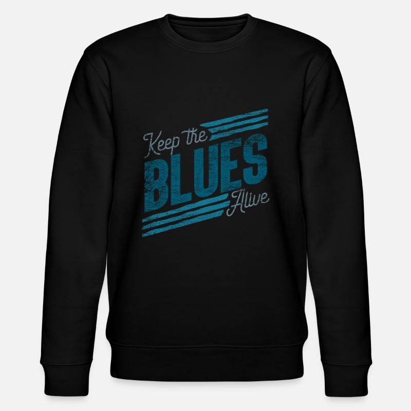 Blues - Stanley/Stella Unisex Bio-Sweatshirt CHANGER  - Schwarz