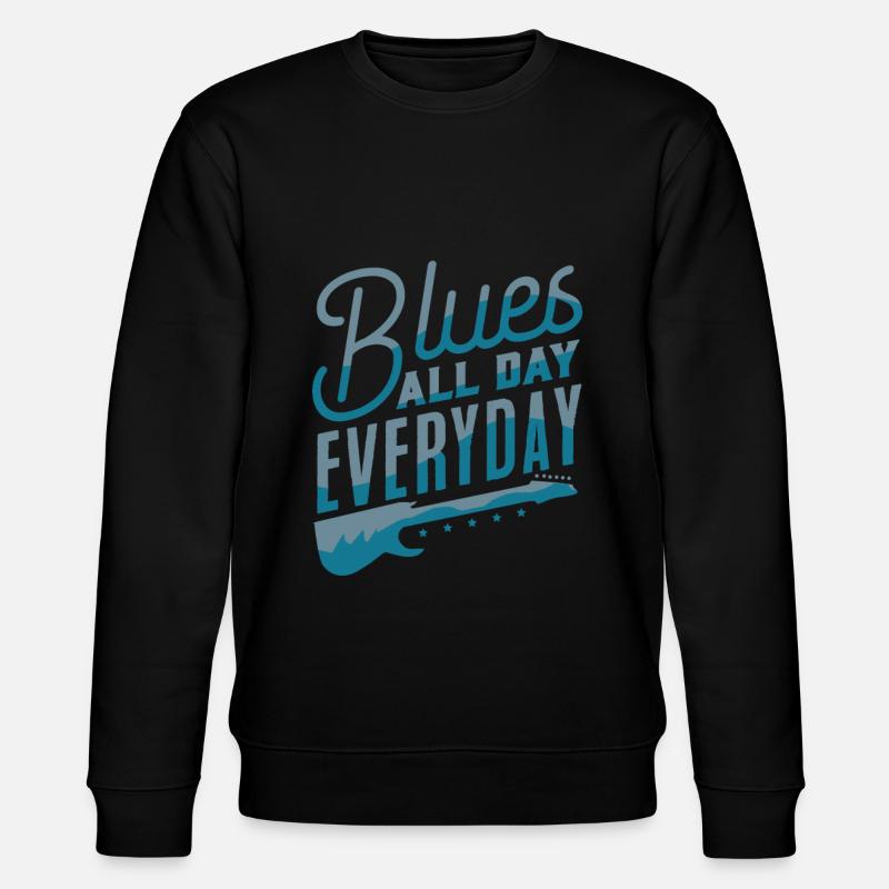 Blues - Stanley/Stella Unisex Bio-Sweatshirt CHANGER  - Schwarz