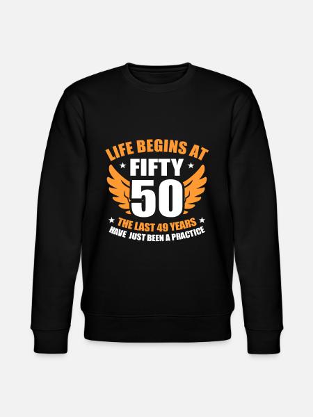50 års fødselsdag - Stanley/Stella økologisk unisex-sweatshirt CHANGER  - sort