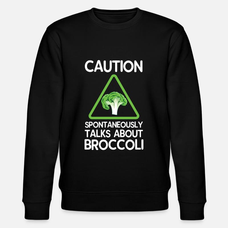 Brokkoli - Stanley/Stella Unisex Bio-Sweatshirt CHANGER  - Schwarz