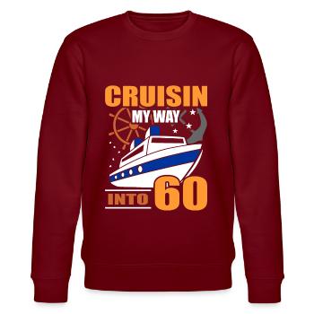 60e anniversaire - Sweat bio CHANGER Stanley/Stella Unisexe - bordeaux - Devant - Nik (191cm) & Marisol (170cm)