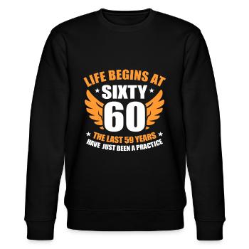 60e anniversaire - Sweat bio CHANGER Stanley/Stella Unisexe - noir - Devant - Nik (191cm) & Marisol (170cm)