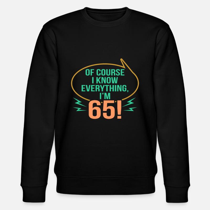 65e anniversaire - Sweat bio CHANGER Stanley/Stella Unisexe - noir