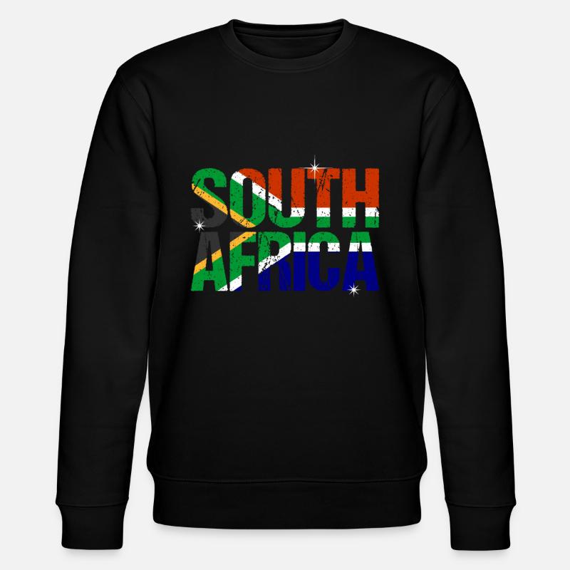 Etelä-Afrikka - Stanley/Stella CHANGER unisex luomu-collegepaita - musta