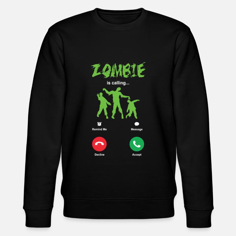 Zombie - Stanley/Stella Unisex Bio-Sweatshirt CHANGER  - Schwarz