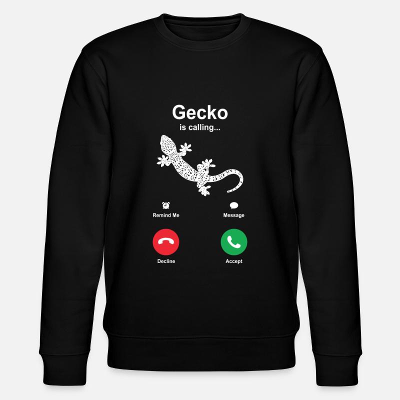 Gecko - Stanley/Stella Unisex Bio-Sweatshirt CHANGER  - Schwarz