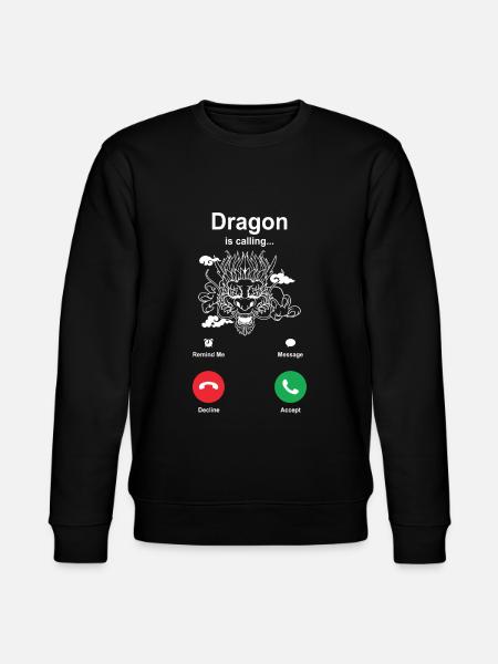 Drache - Stanley/Stella Unisex Bio-Sweatshirt CHANGER - Schwarz