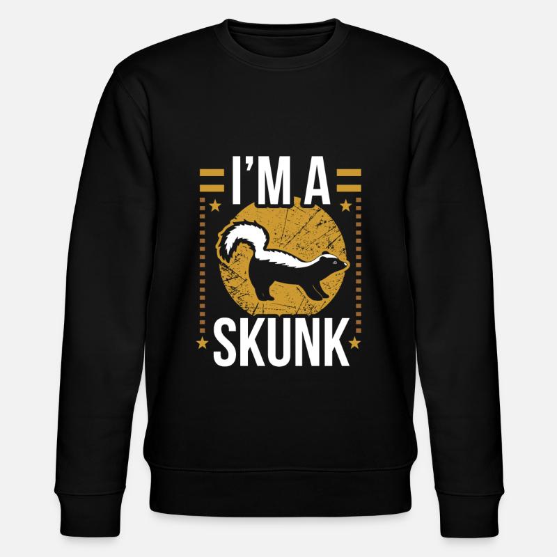Stinktier - Stanley/Stella Unisex Bio-Sweatshirt CHANGER  - Schwarz