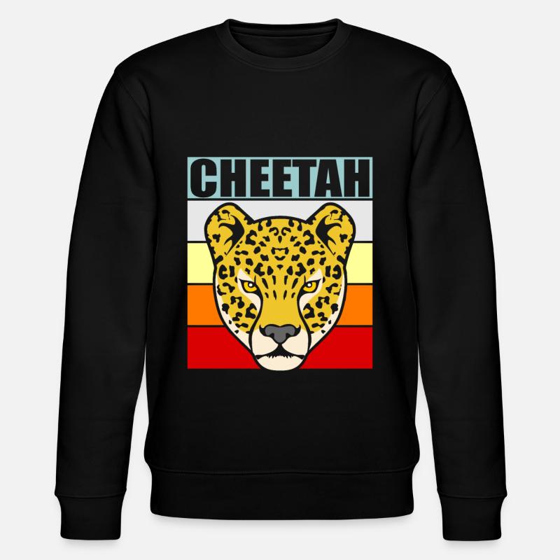 Gepard - Stanley/Stella Unisex Bio-Sweatshirt CHANGER  - Schwarz