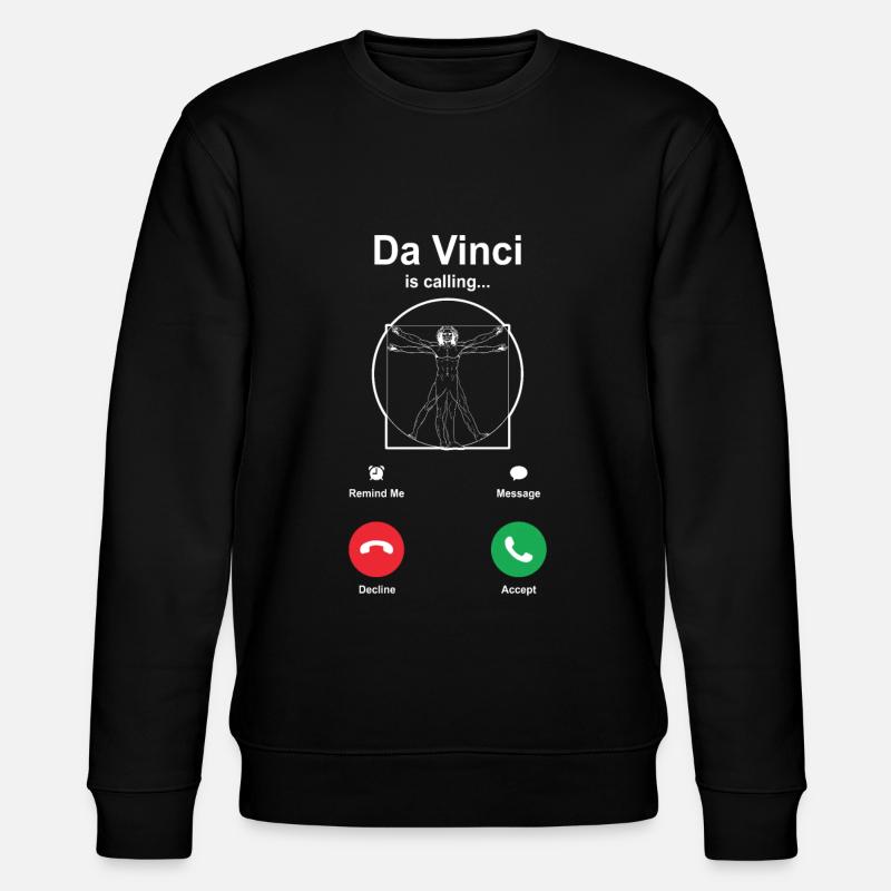Leonardo da Vinci - Stanley/Stella Unisex Bio-Sweatshirt CHANGER  - Schwarz