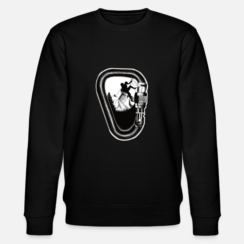 Bergsteiger Bouldern - Stanley/Stella Unisex Bio-Sweatshirt CHANGER  - Schwarz