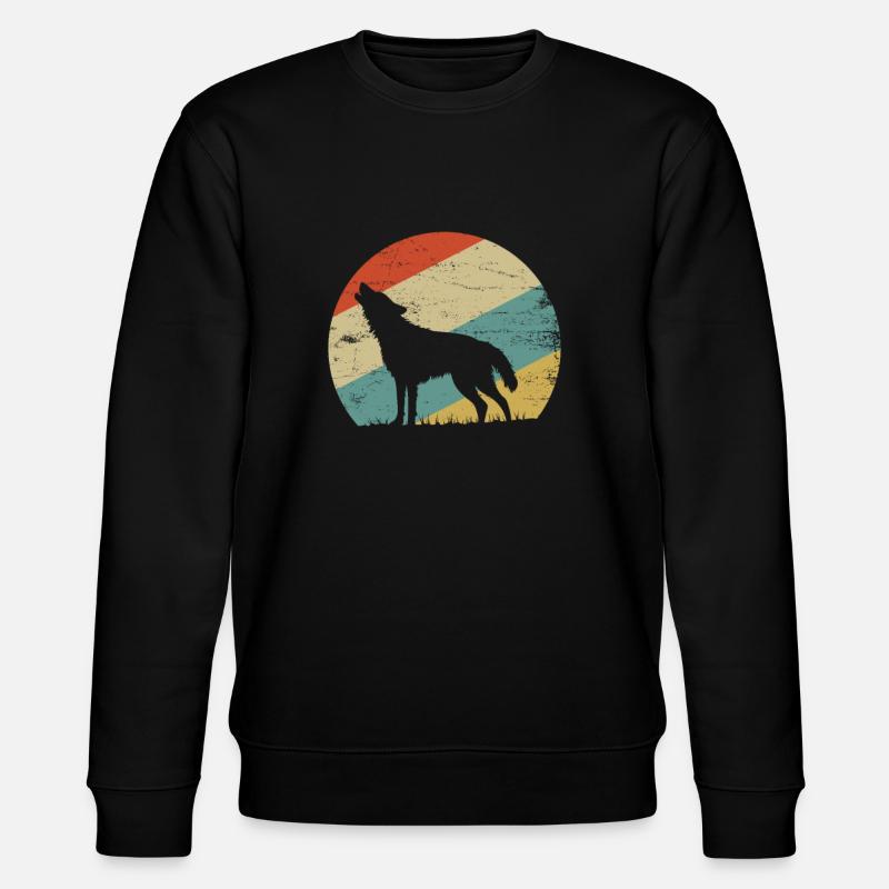 wolf - Stanley/Stella CHANGER Unisex Organic Sweatshirt - black