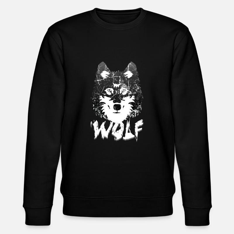wolf - Stanley/Stella CHANGER Unisex Organic Sweatshirt - black