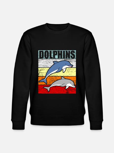 Dolphin - Stanley/Stella CHANGER Unisex Organic Sweatshirt - black