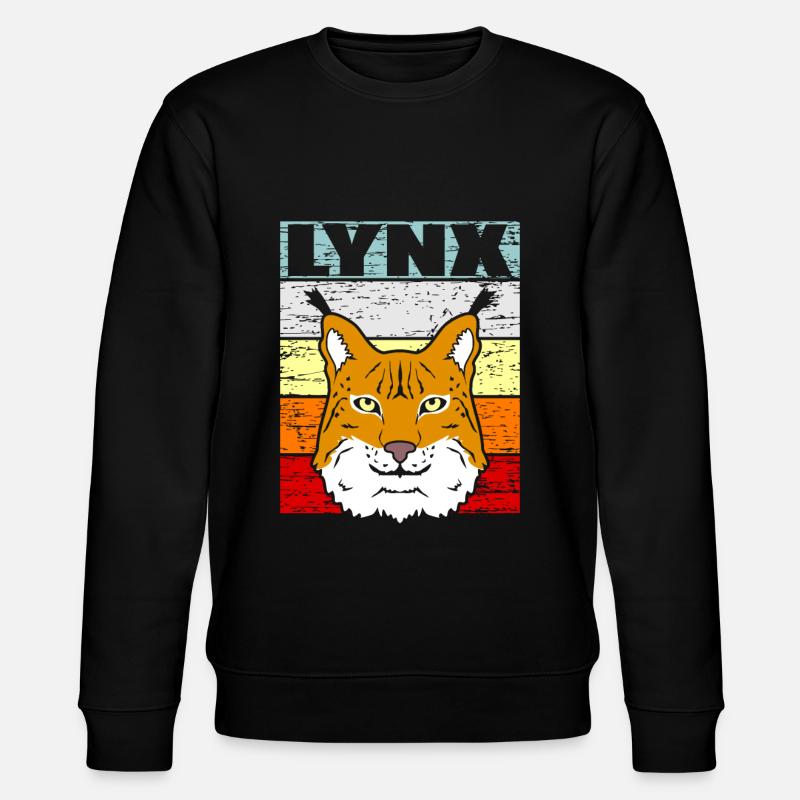 Luchs - Stanley/Stella Unisex Bio-Sweatshirt CHANGER - Schwarz