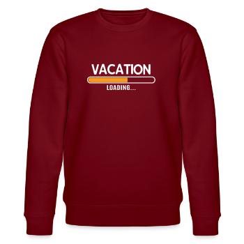 Lustiges Zitat - Stanley/Stella Unisex Bio-Sweatshirt CHANGER  - Burgunderrot - Vorne - Nik (191cm) & Marisol (170cm)