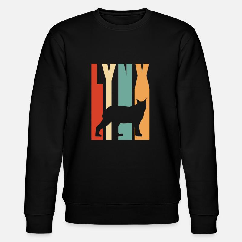Lynx wildcat shirt gift idea - Stanley/Stella CHANGER Unisex Organic Sweatshirt - black