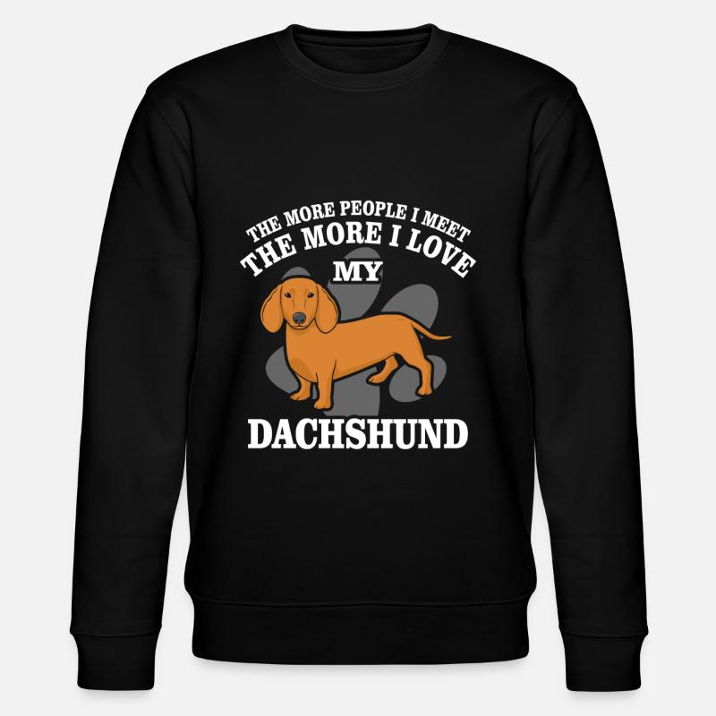 Dackel Dachshund - Stanley/Stella Unisex Bio-Sweatshirt CHANGER  - Schwarz