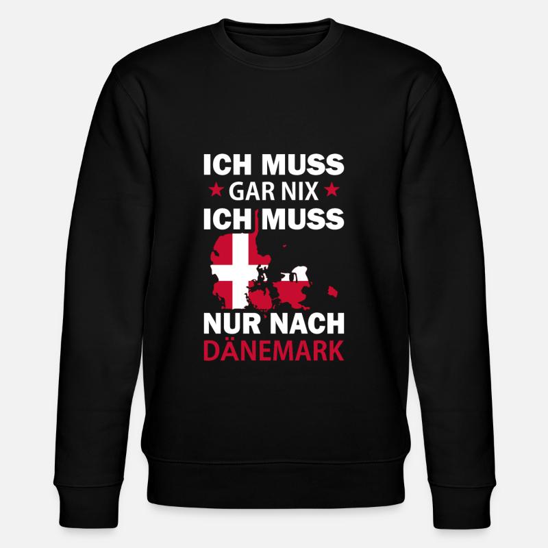 Dänemark - Stanley/Stella Unisex Bio-Sweatshirt CHANGER  - Schwarz