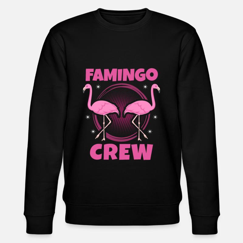 flamingo - Stanley/Stella CHANGER Unisex Organic Sweatshirt - black