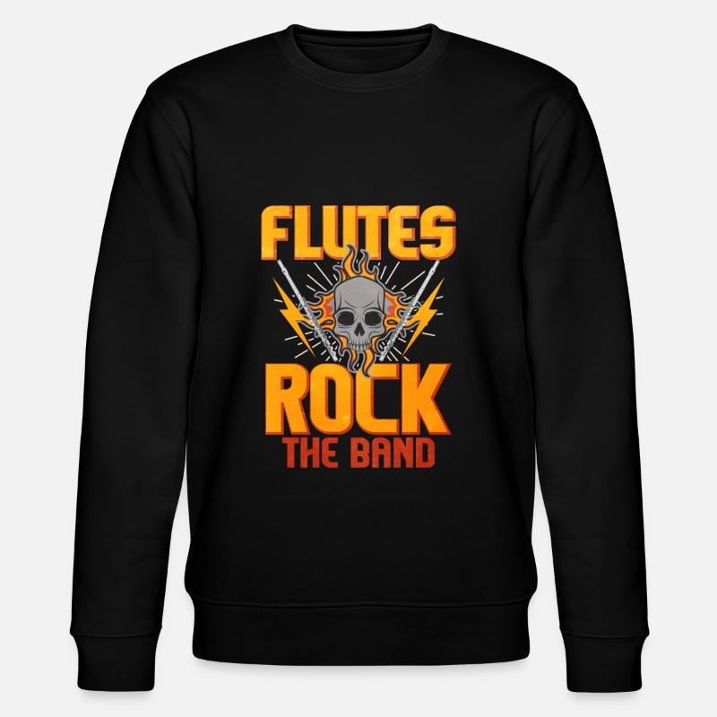Flöte - Stanley/Stella Unisex Bio-Sweatshirt CHANGER  - Schwarz