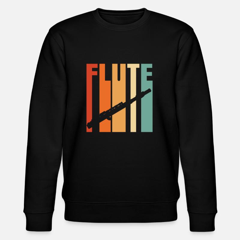 Flöte - Stanley/Stella Unisex Bio-Sweatshirt CHANGER  - Schwarz