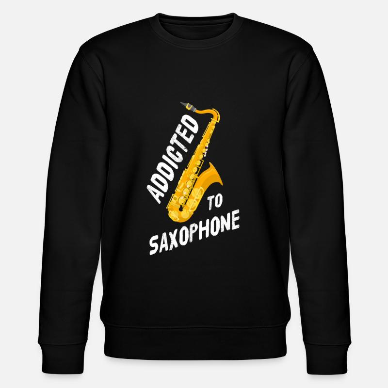 Saxophon - Stanley/Stella Unisex Bio-Sweatshirt CHANGER - Schwarz