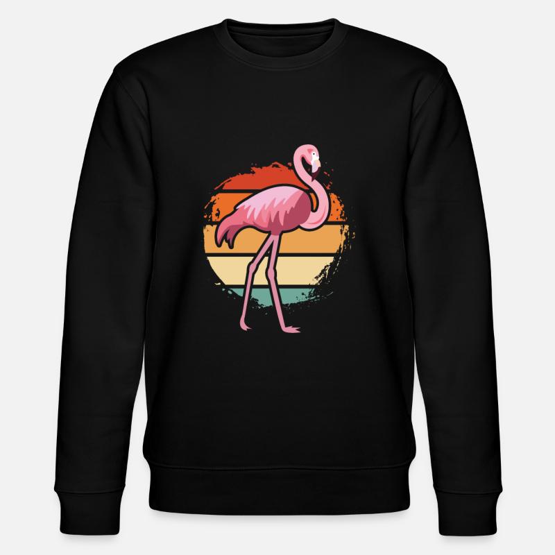 Flamingo - Stanley/Stella Unisex Bio-Sweatshirt CHANGER  - Schwarz