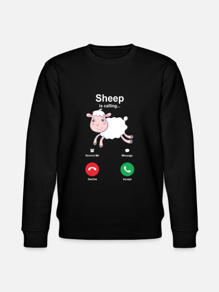 Schaf - Stanley/Stella Unisex Bio-Sweatshirt CHANGER  - Schwarz