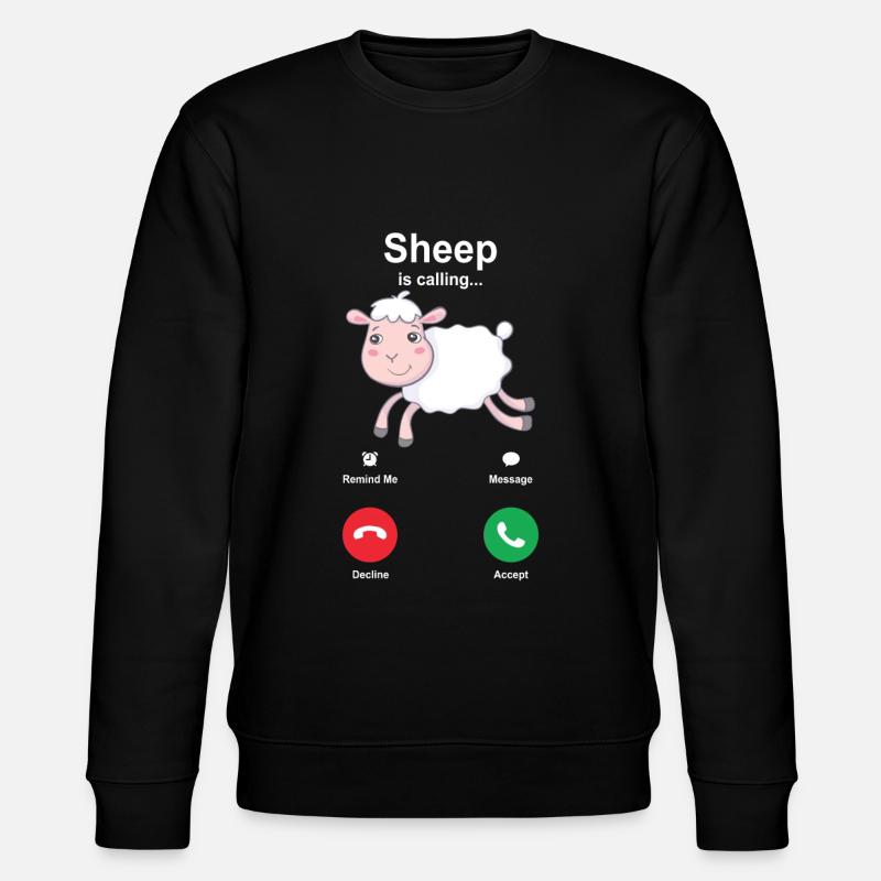 sheep - Stanley/Stella CHANGER Unisex Organic Sweatshirt - black