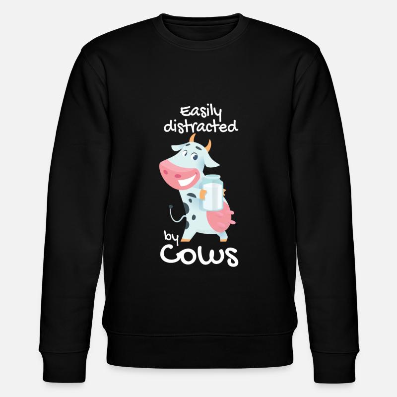 vache - Sweat bio CHANGER Stanley/Stella Unisexe - noir