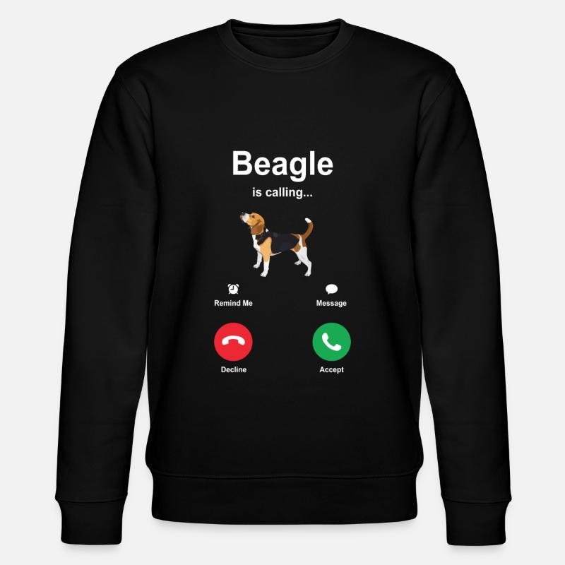 Idée cadeau chiot Beagle - Sweat bio CHANGER Stanley/Stella Unisexe - noir