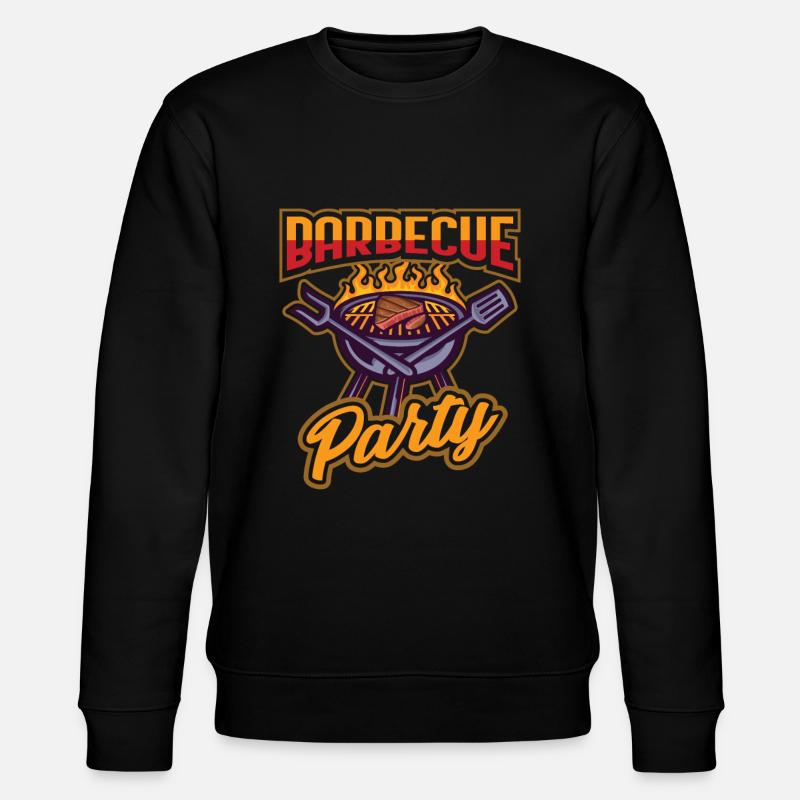 Barbecue Grillen - Stanley/Stella Unisex Bio-Sweatshirt CHANGER  - Schwarz
