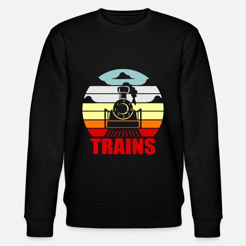 train - Stanley/Stella CHANGER Unisex Organic Sweatshirt - black