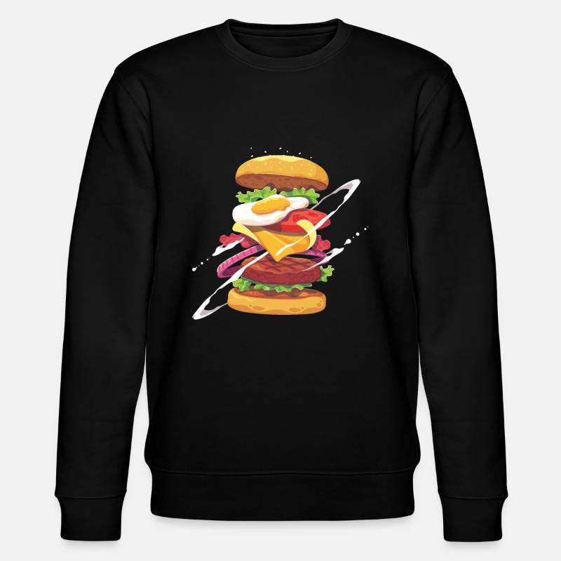 Burger - Stanley/Stella Unisex Bio-Sweatshirt CHANGER  - Schwarz