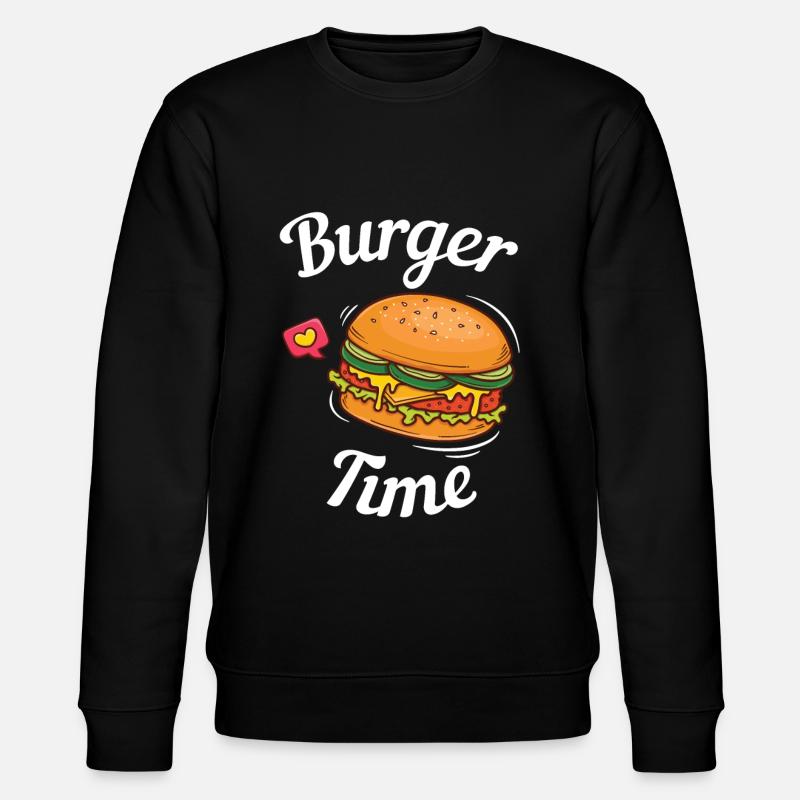 Burger - Stanley/Stella Unisex Bio-Sweatshirt CHANGER  - Schwarz